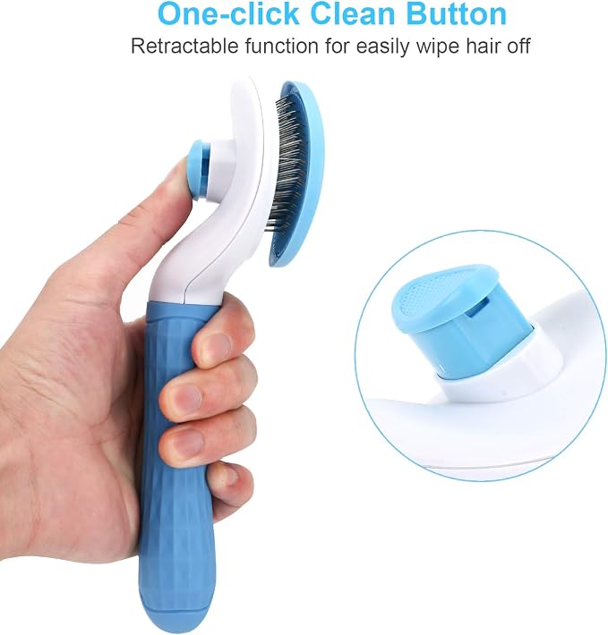 Self-Cleaning Slicker Brush for Dogs & Cats