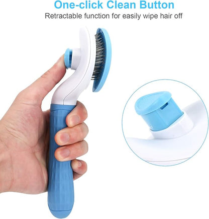 Self-Cleaning Slicker Brush for Dogs & Cats
