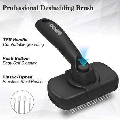 Self-Cleaning Shedding Brush for Dogs & Cats
