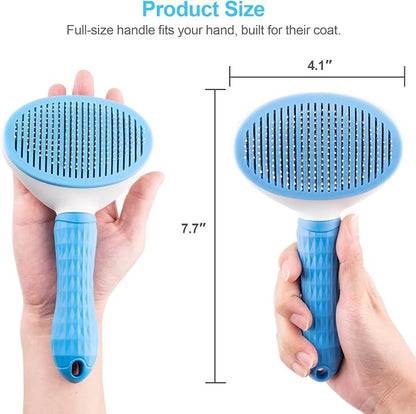 Self-Cleaning Slicker Brush for Dogs & Cats