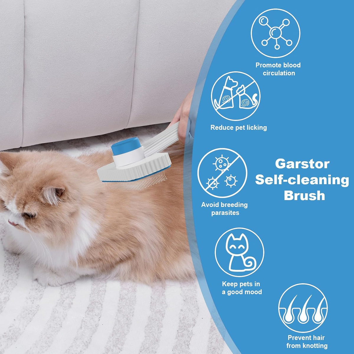 Cat Brush for Long & Short-Haired Cats