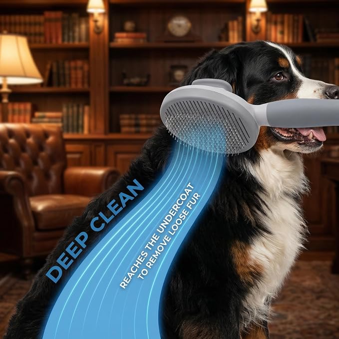 Cat & Dog Deshedding Brush for Long & Short Hair