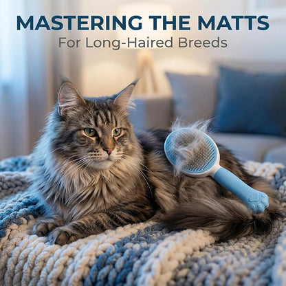 Cat & Dog Deshedding Brush for Long & Short Hair